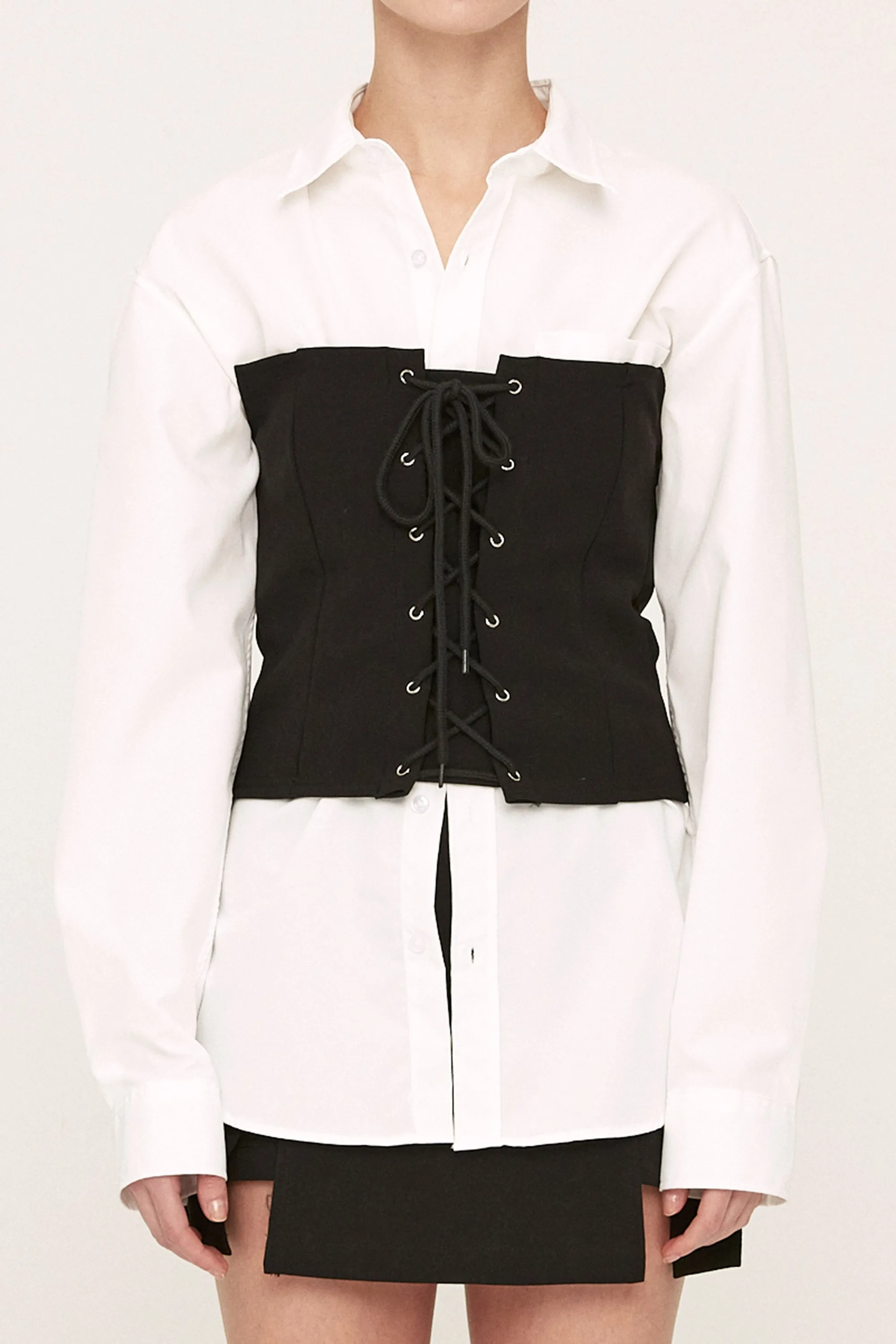 Nadia Lace-up Top