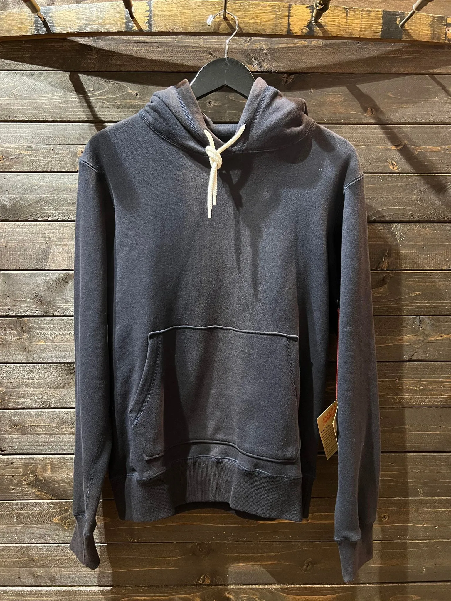 Naked and Famous- Pullover Hoodie- Navy Terry