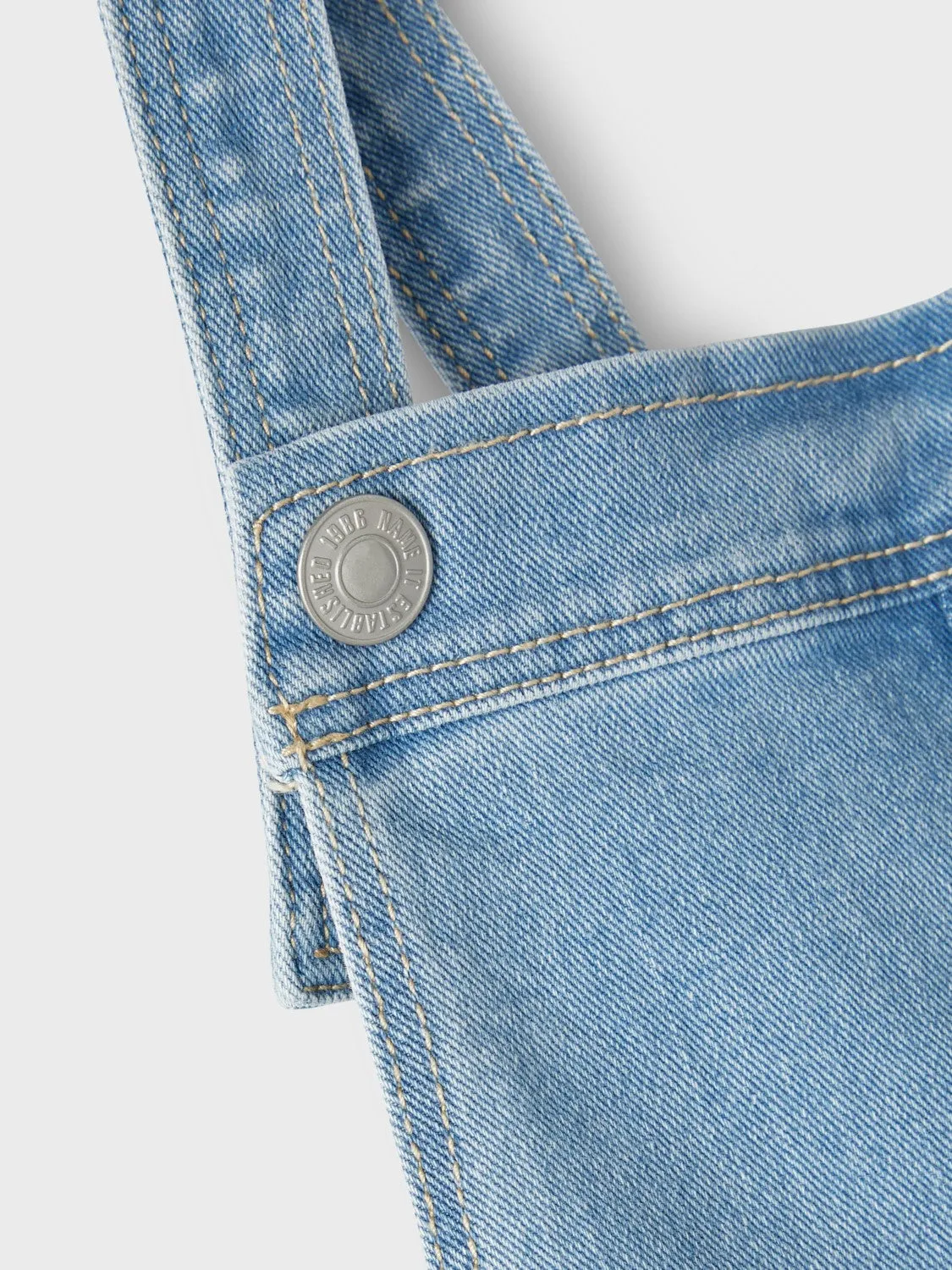 NAME IT | Kid Girl Denim Short Dungarees