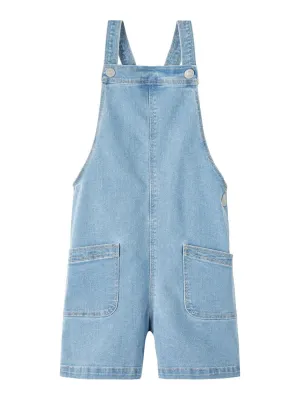 NAME IT | Kid Girl Denim Short Dungarees