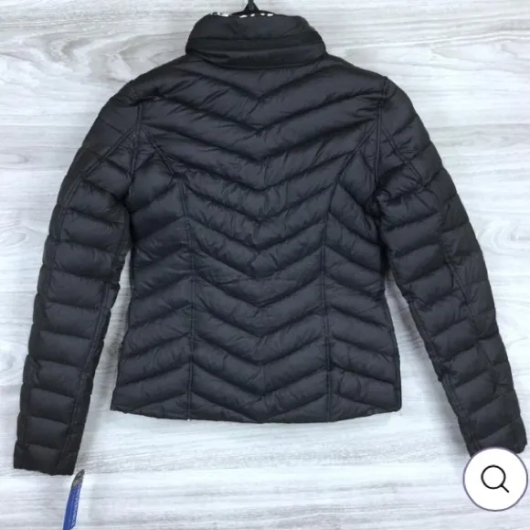 Nautica Black Reversible Hooded Packable Puffer Jacket Size XS
