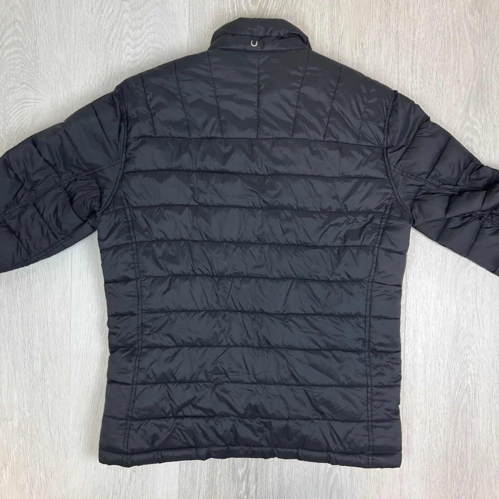 Nautica Mens Reversible Black & Grey Puffer Jacket Size Small