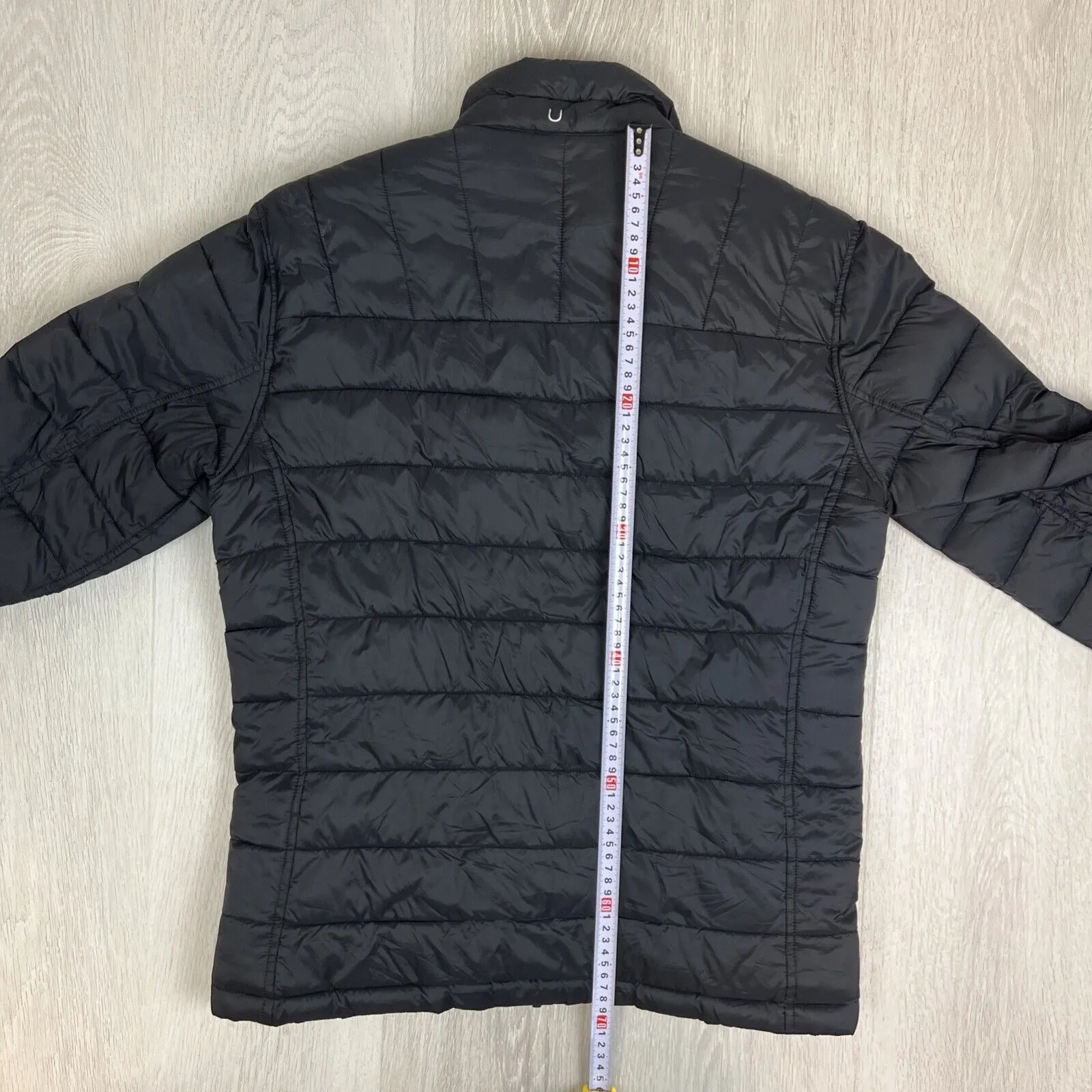 Nautica Mens Reversible Black & Grey Puffer Jacket Size Small