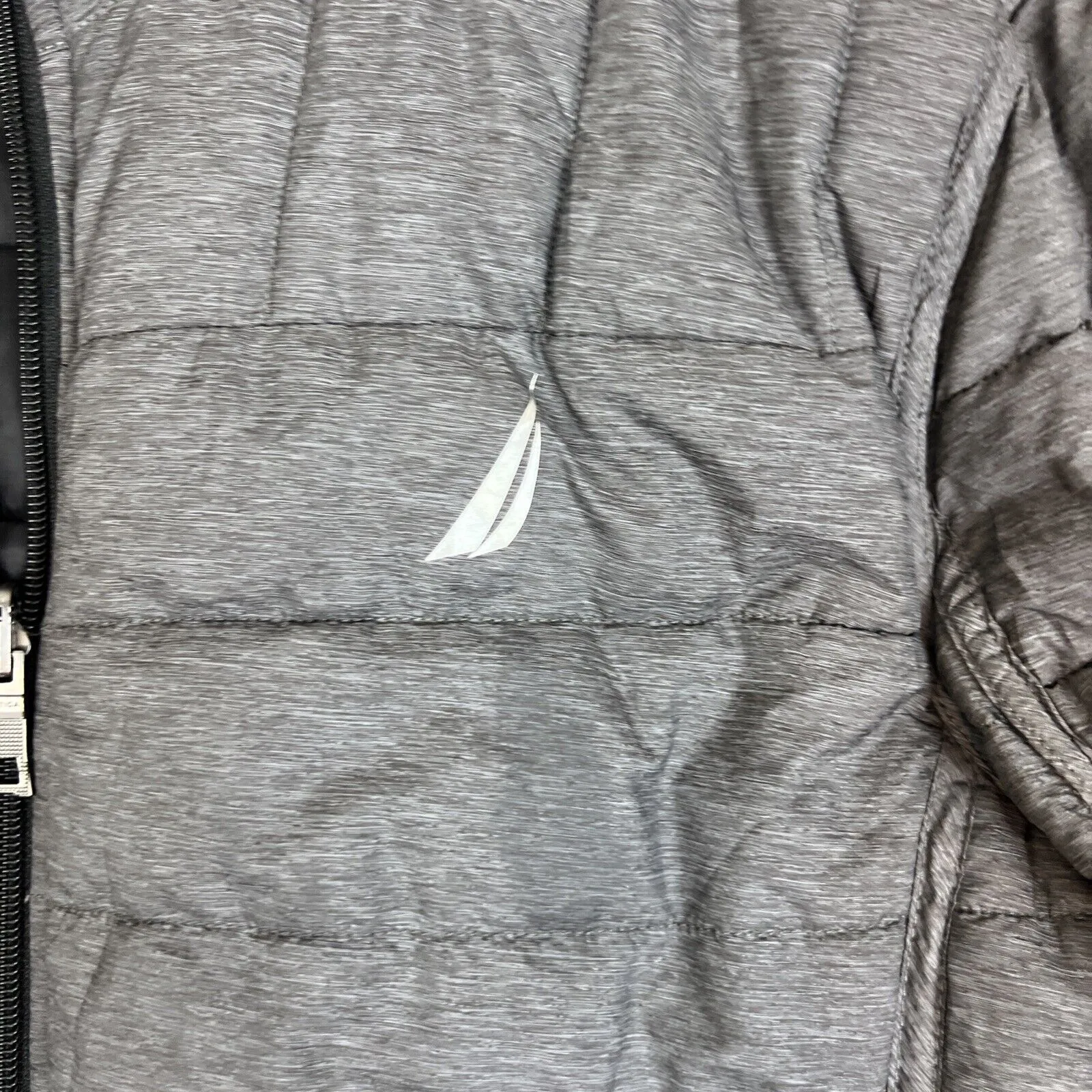 Nautica Mens Reversible Black & Grey Puffer Jacket Size Small