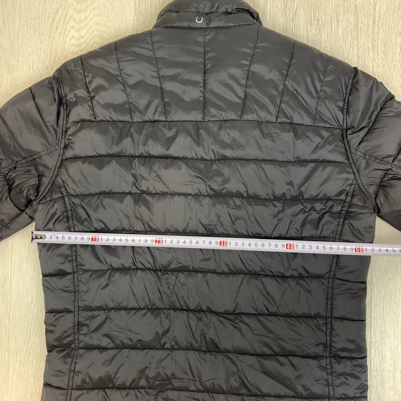 Nautica Mens Reversible Black & Grey Puffer Jacket Size Small