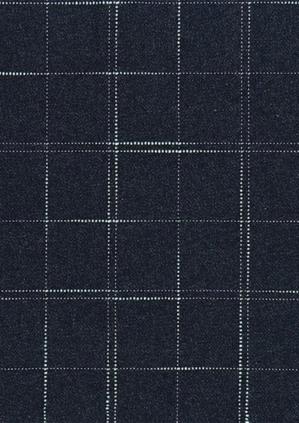 Navy Flannel Windowpane Pants
