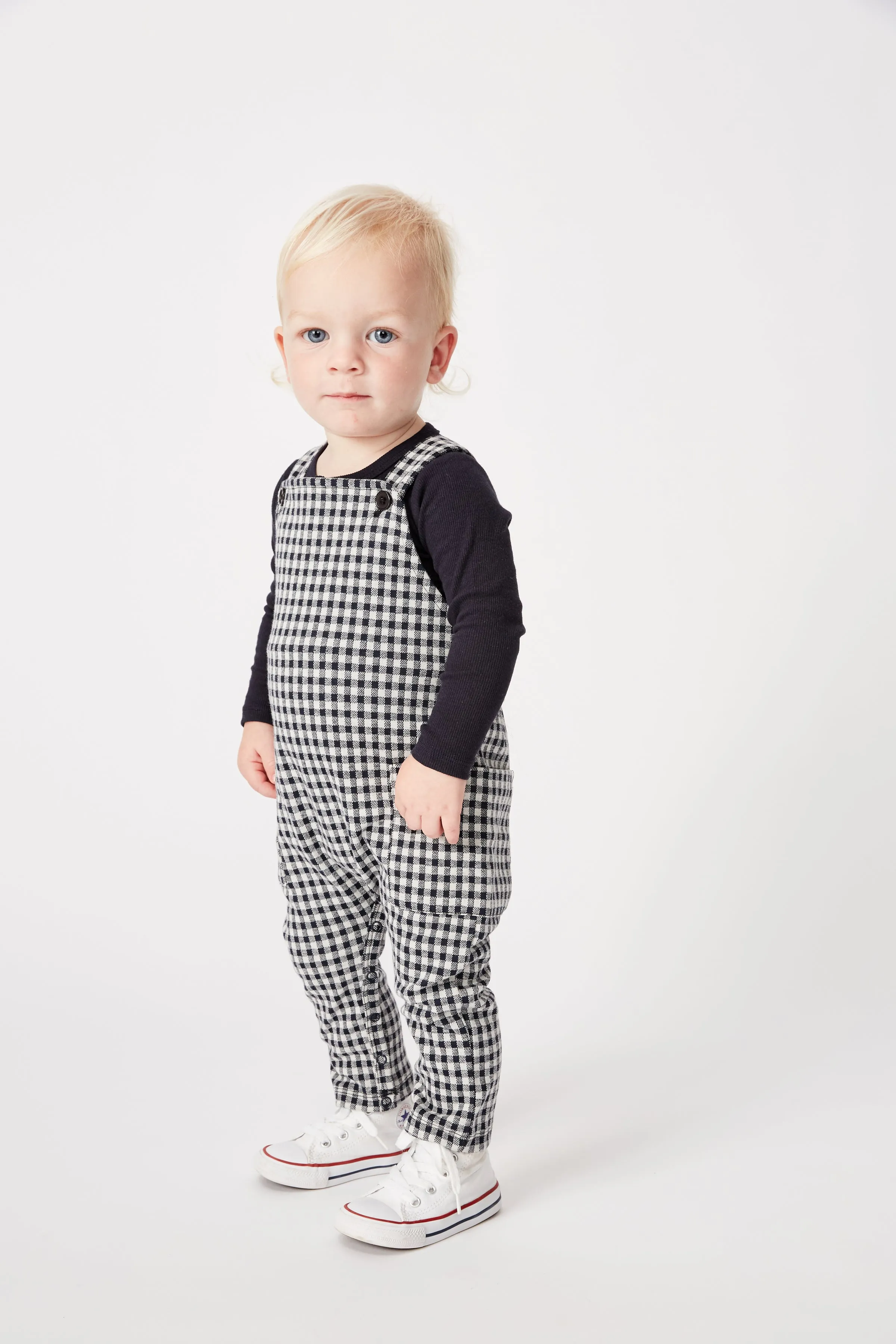 Navy/Natural Check Overall by Milky