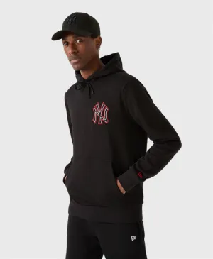 New Era New York Yankees Chain Stitch Hoodie Black