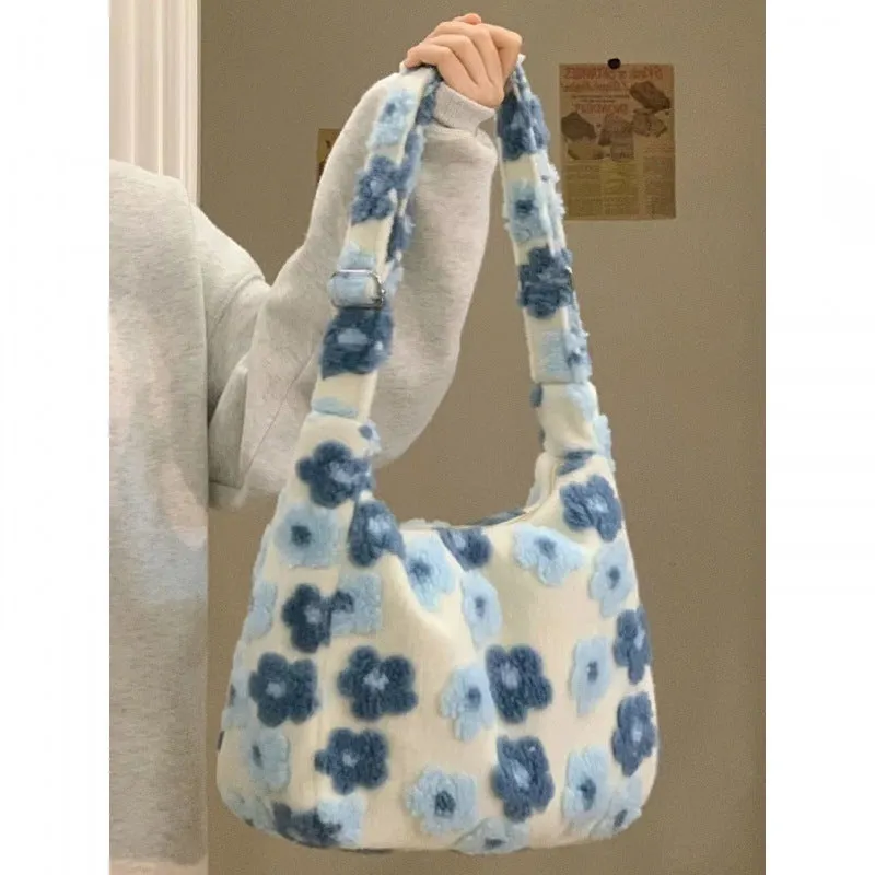 New Large Capacity Fur Bag Women's Bag Casual All-matching