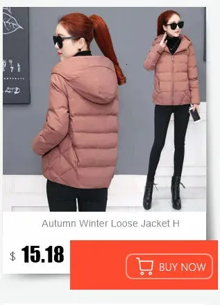 New Plus Size Down Cotton Coat for Women - Long Winter Puffer Parka, Thick Warm Hooded Jacket with Zipper Overcoat