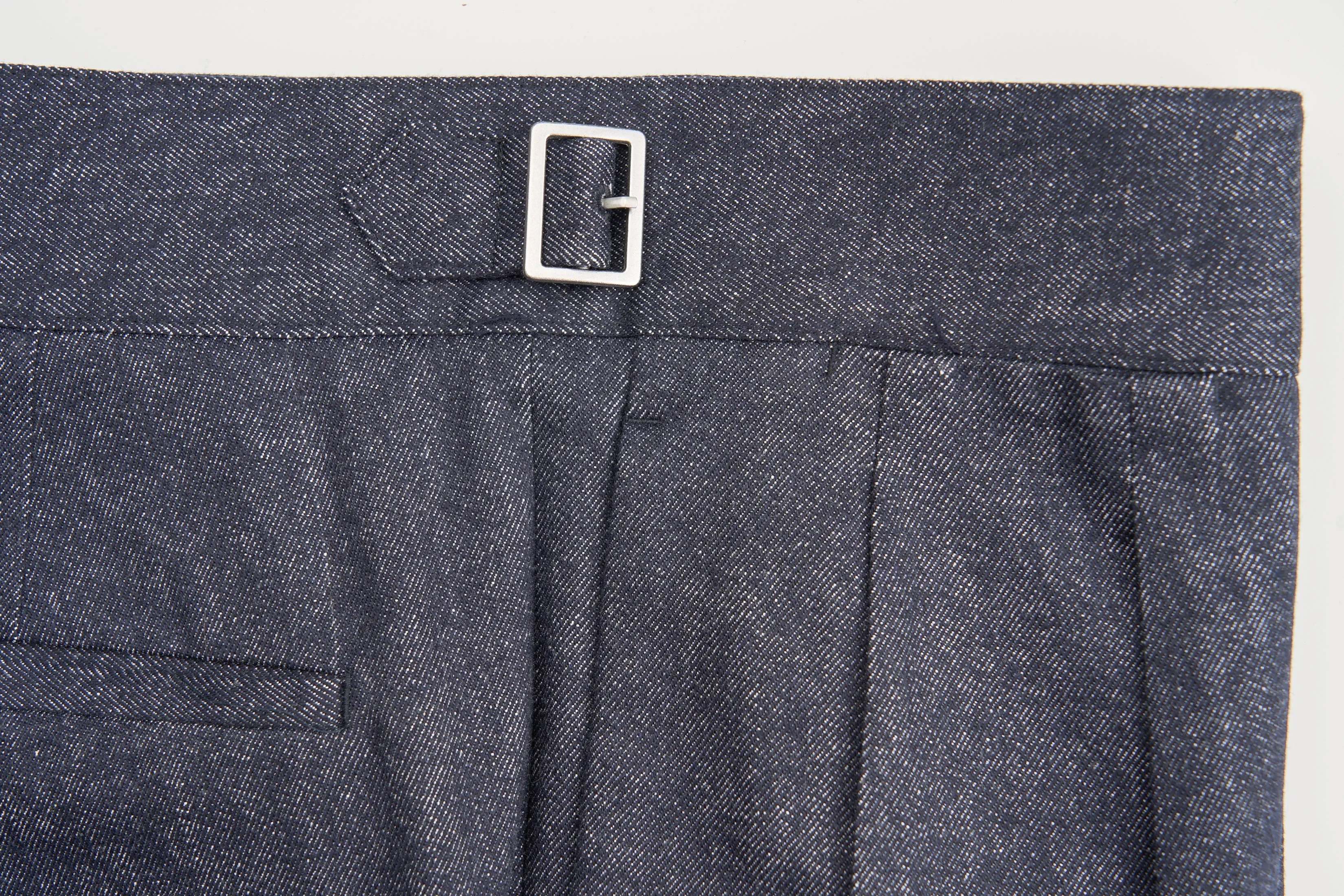 New Suitsupply Havana Blue "Denim Look" Wool, Cotton, Cashmere DB Zegna Suit - Size 38R