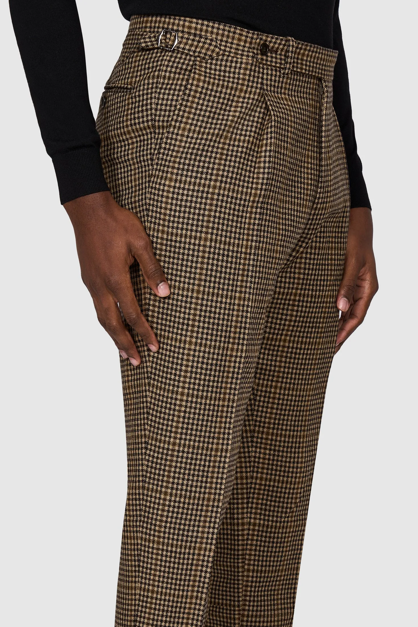 New Suitsupply Havana Mid Brown Check Wool and Cashmere Suit - Most Sizes Available
