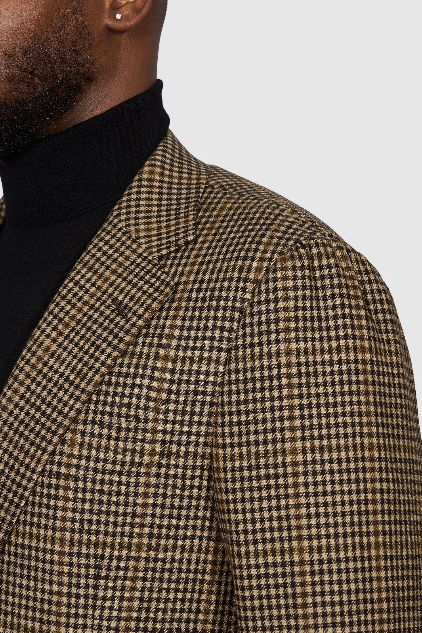 New Suitsupply Havana Mid Brown Check Wool and Cashmere Suit - Most Sizes Available