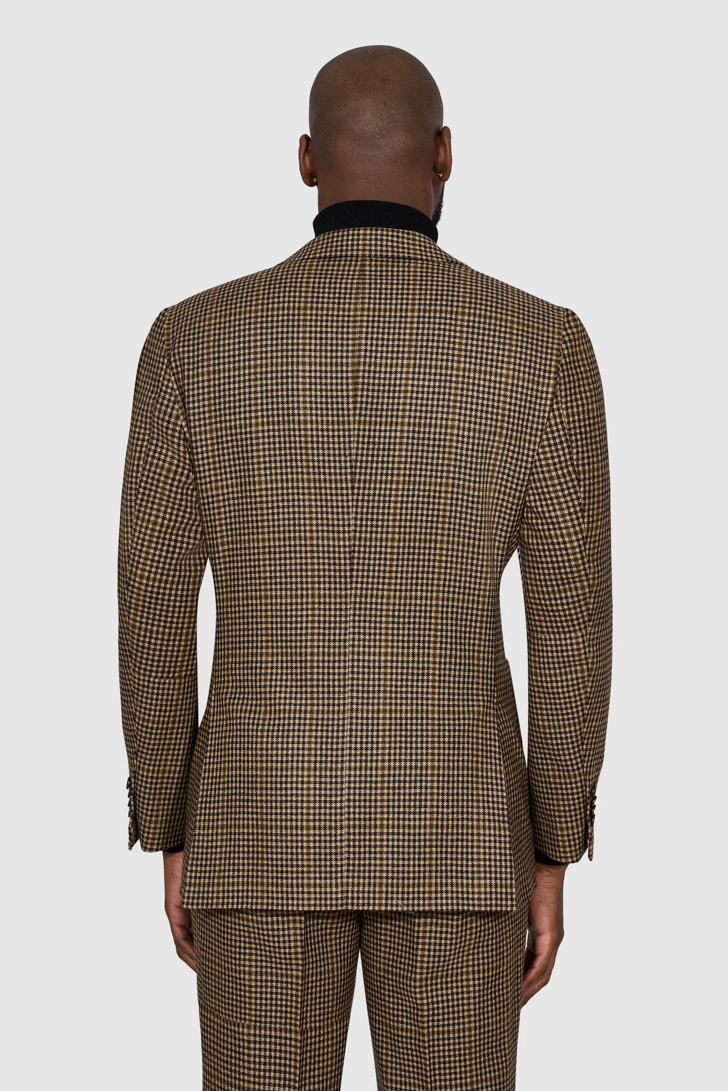 New Suitsupply Havana Mid Brown Check Wool and Cashmere Suit - Most Sizes Available