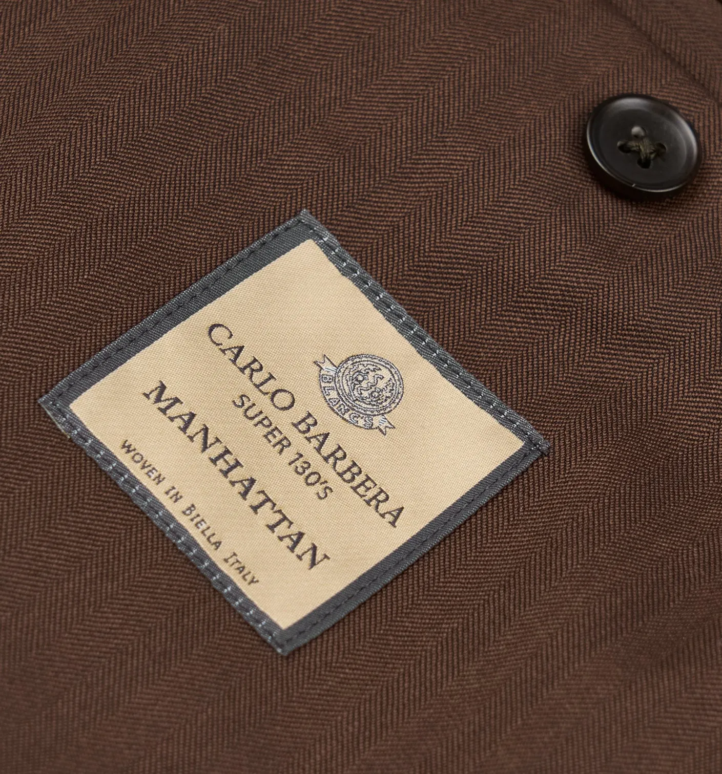 New Suitsupply Havana Tulip Chocolate Brown Herringbone Pure Wool Super 130s Suit - Size 36S, 38R, 38L, 44R