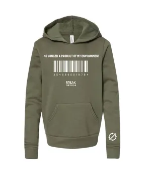 No Longer Military Green Hoodie