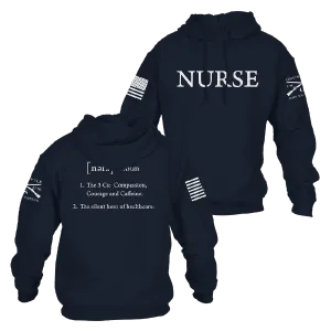 Nurse Defined Hoodie - Navy