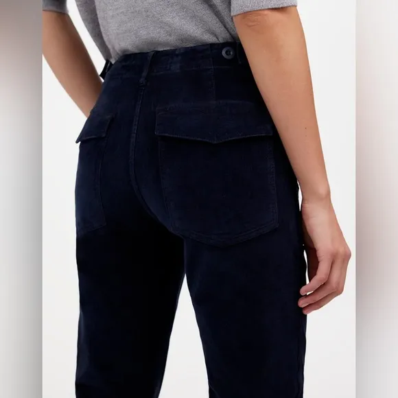 NWT Madewell The Tall Slim Straight Trouser Pant in Garment Dye Corduroy