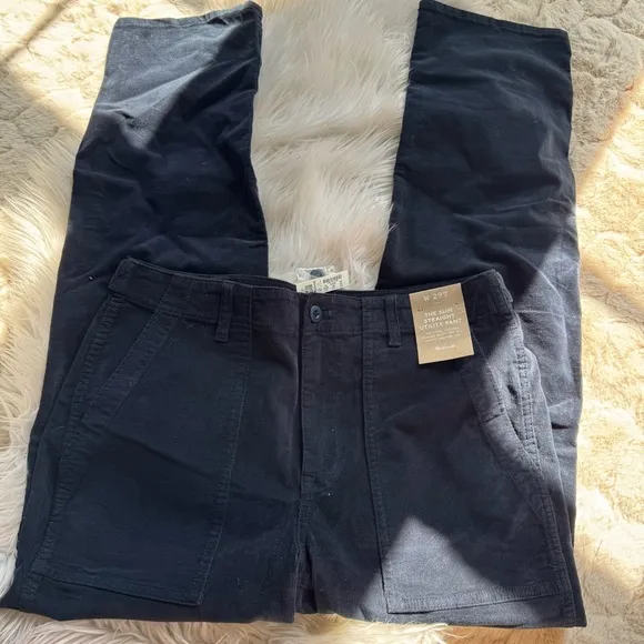 NWT Madewell The Tall Slim Straight Trouser Pant in Garment Dye Corduroy