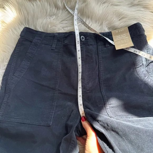 NWT Madewell The Tall Slim Straight Trouser Pant in Garment Dye Corduroy
