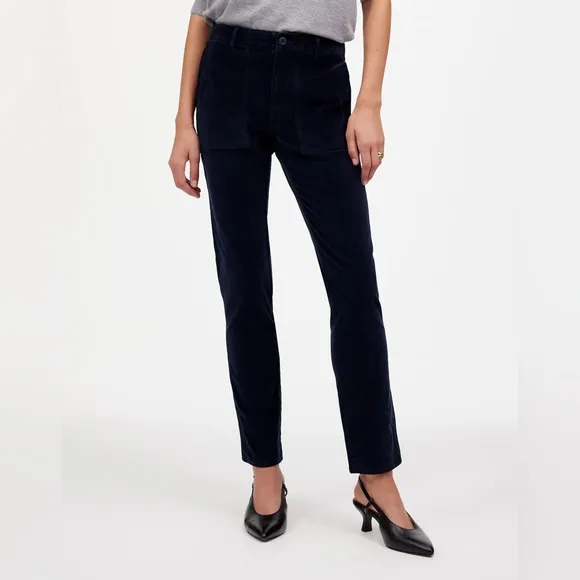 NWT Madewell The Tall Slim Straight Trouser Pant in Garment Dye Corduroy