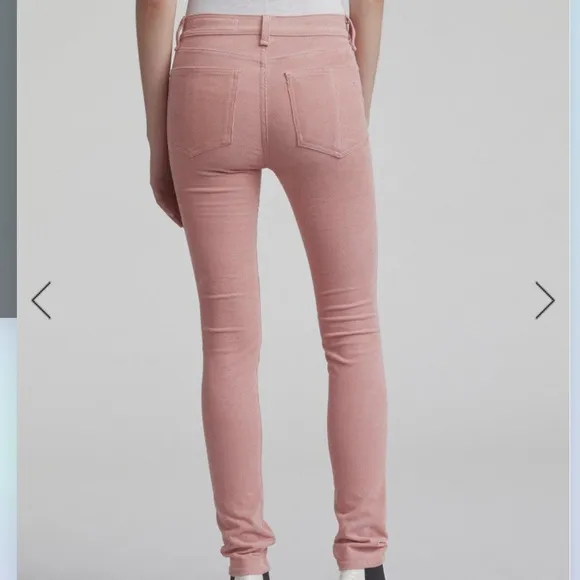 NWT Rag &amp; Bone High Rise Corduroy Skinny in Size 23 in light pink