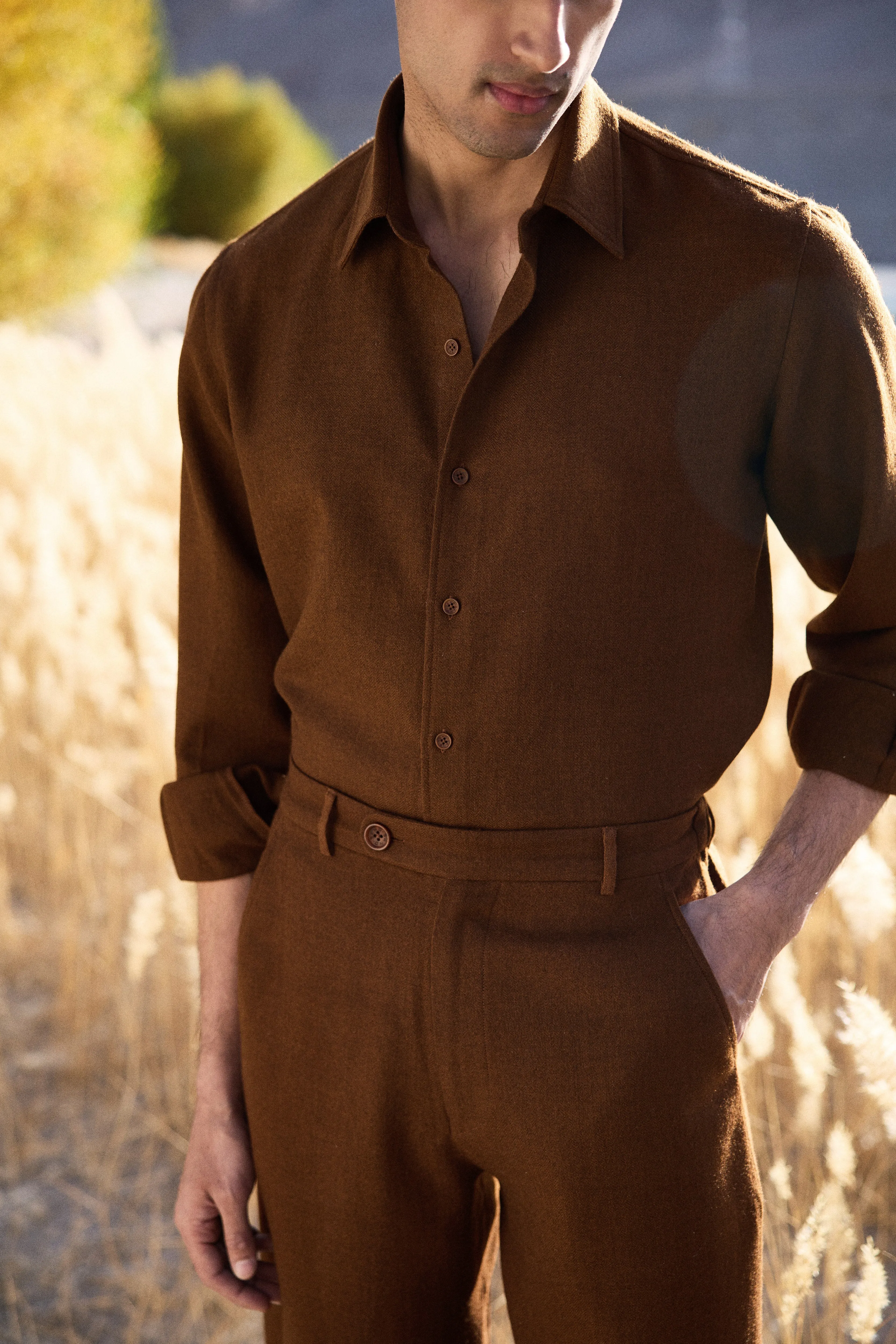 Nyoma Woollen Pants- MAN (Maple)