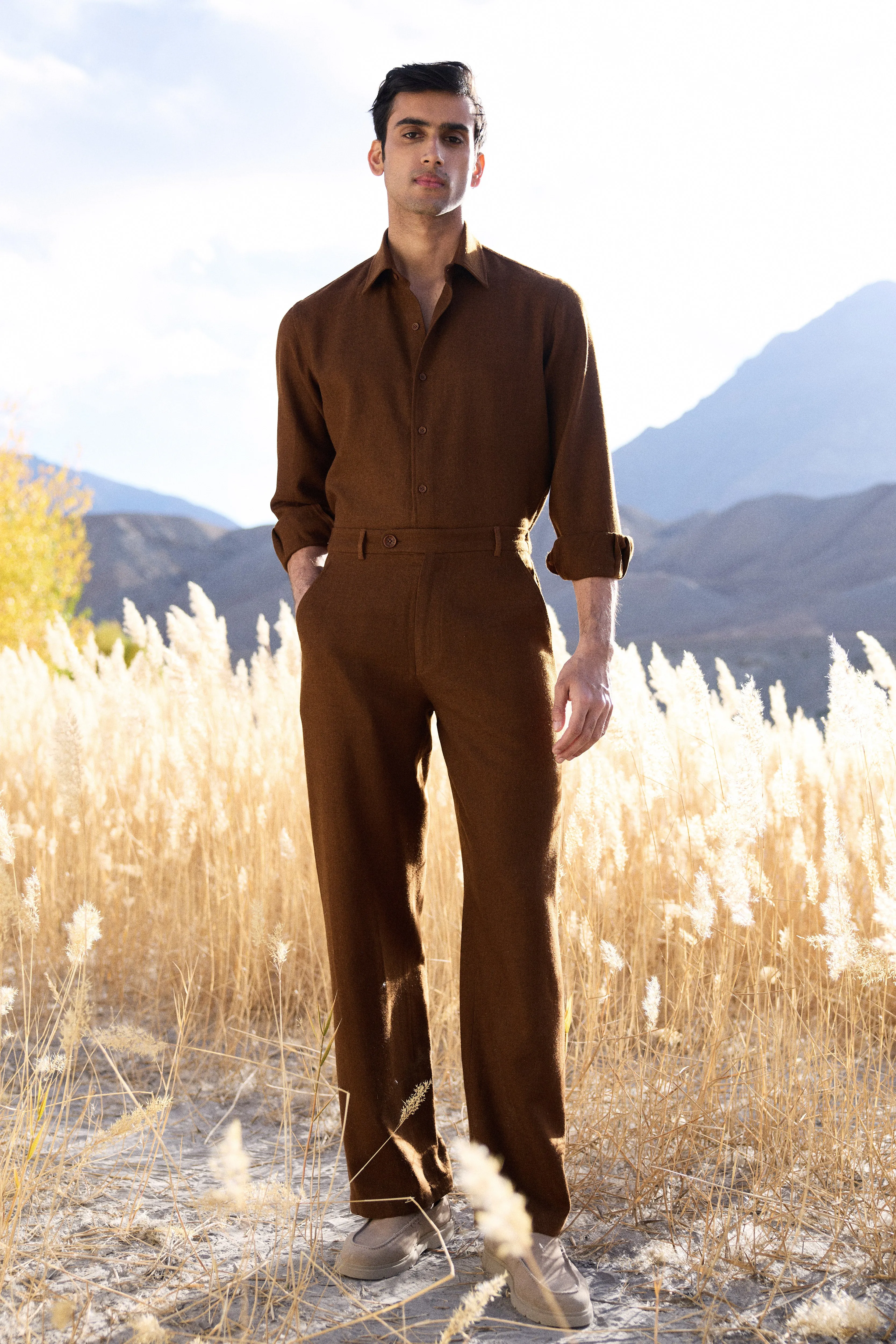 Nyoma Woollen Pants- MAN (Maple)