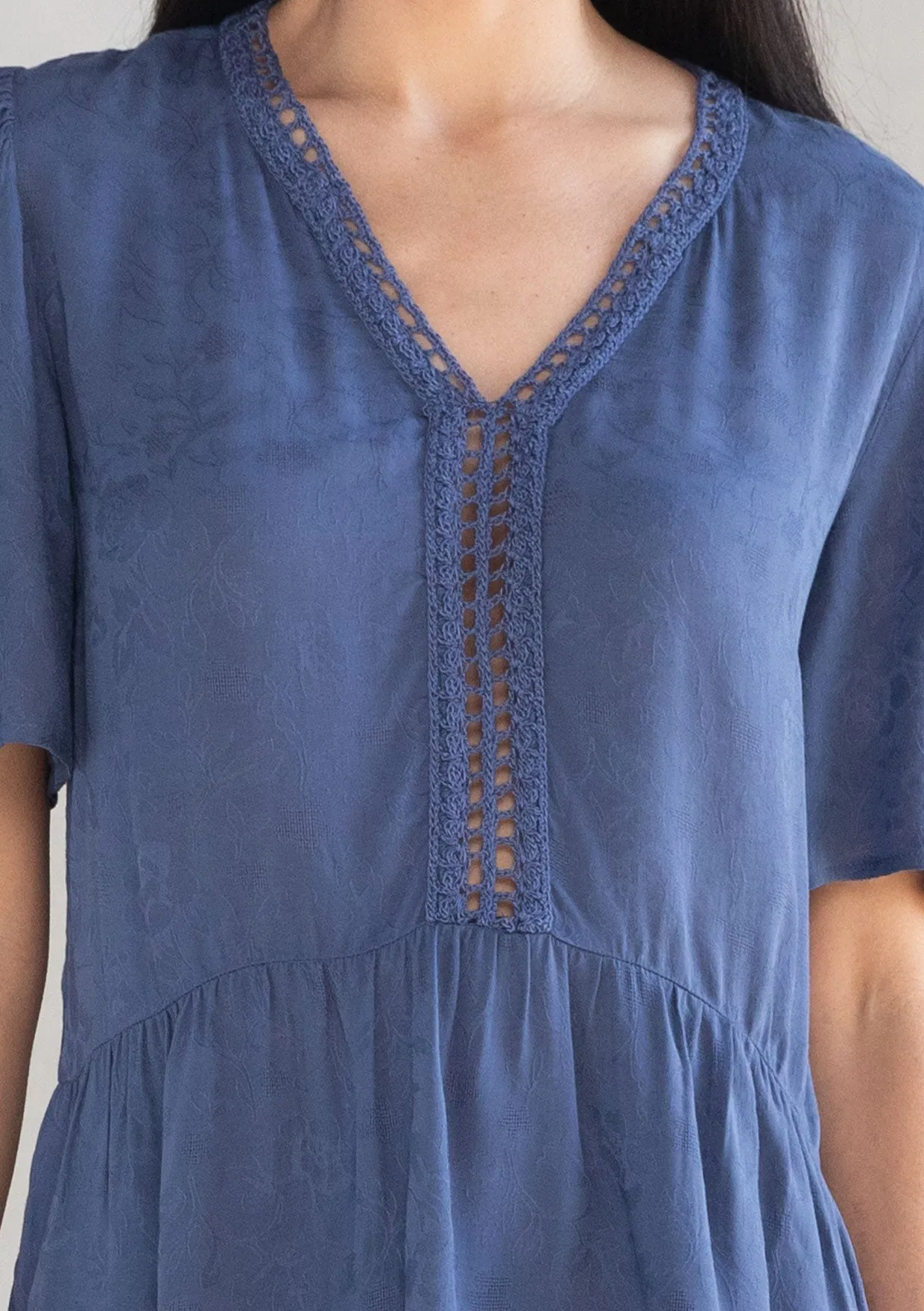 Ocean Eyes Lattice Trim Top
