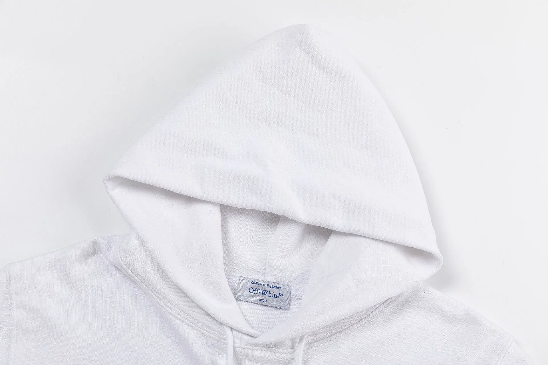 Off White Logo Drawstring Hoodie