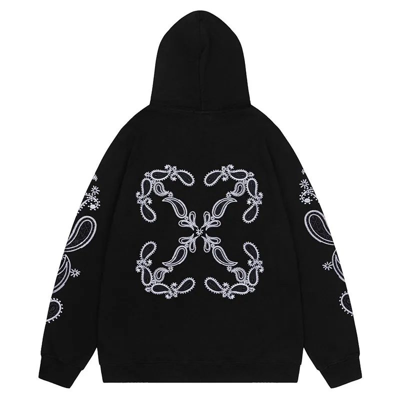 Off White Logo Drawstring Hoodie