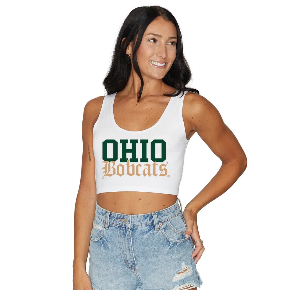 Ohio Bobcats Crop Tank Top