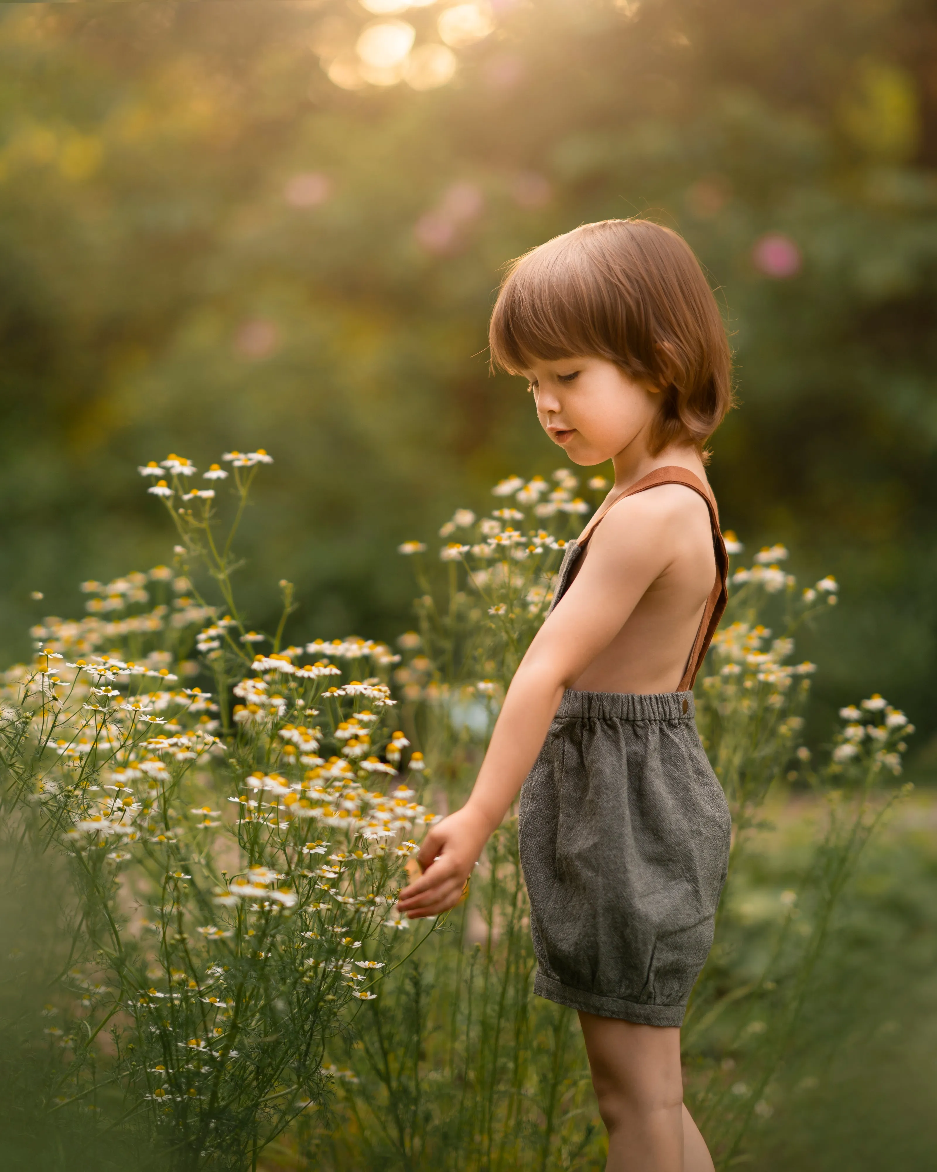 Olive Green Short Overalls