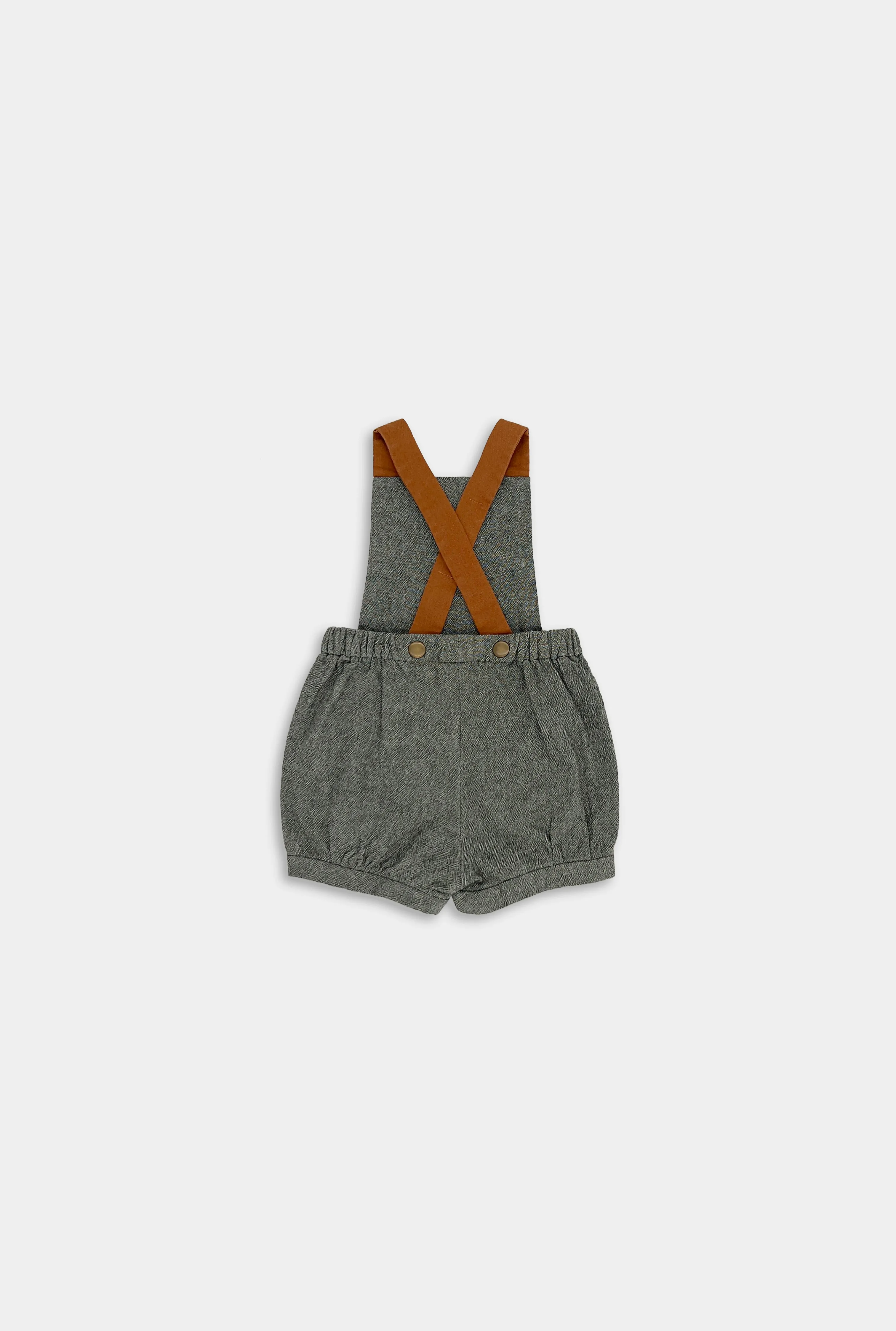 Olive Green Short Overalls