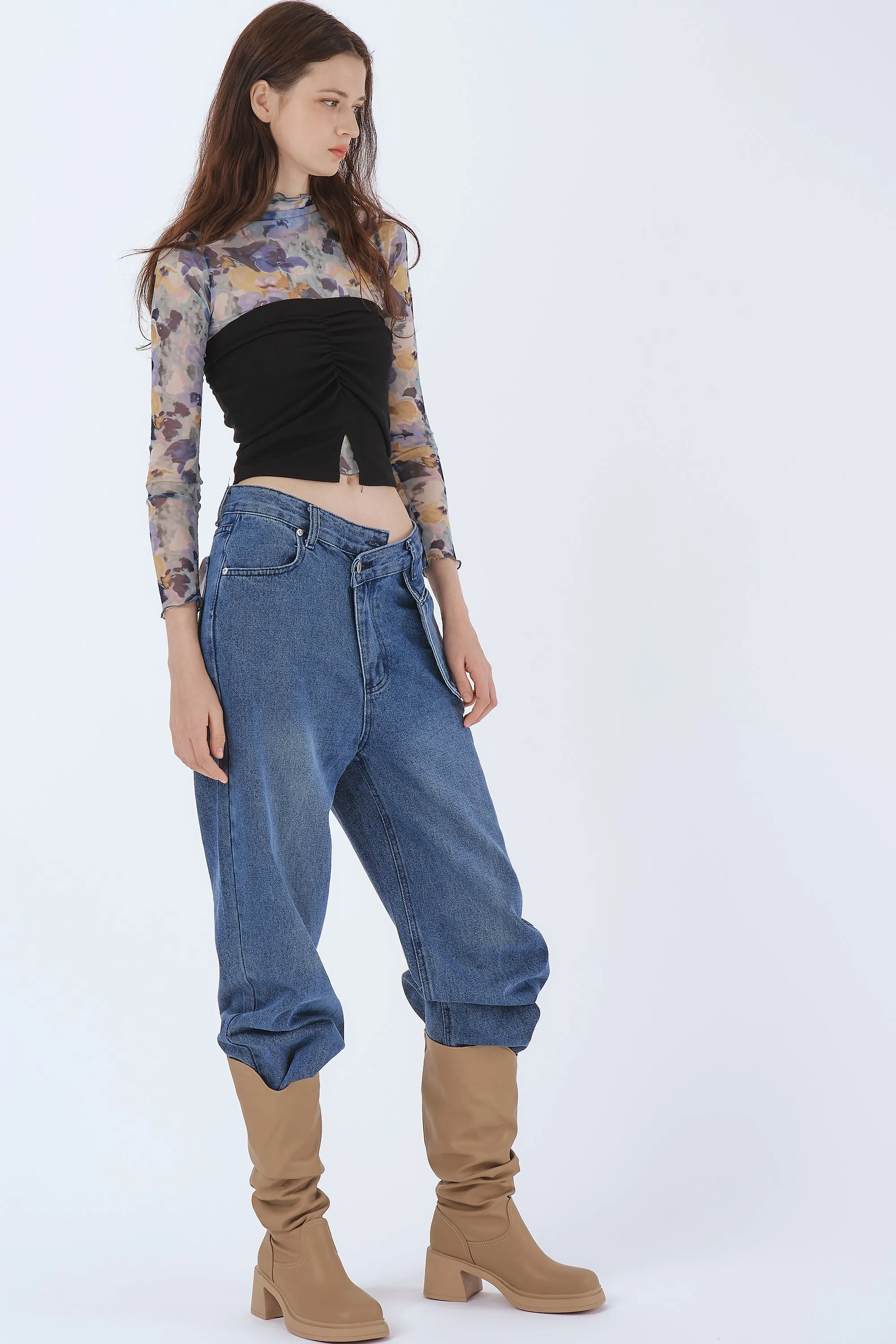 Olivia Ruched Bandeau Top