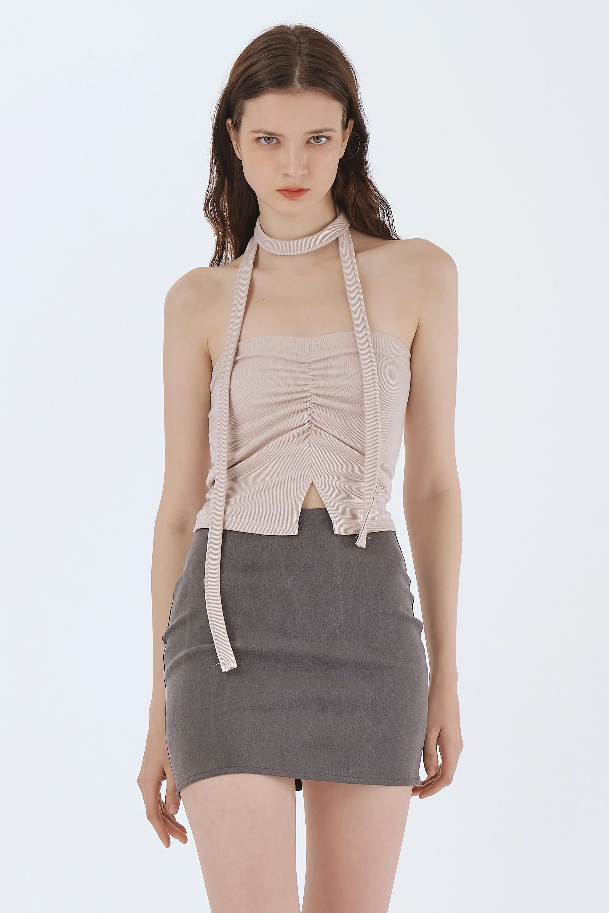 Olivia Ruched Bandeau Top