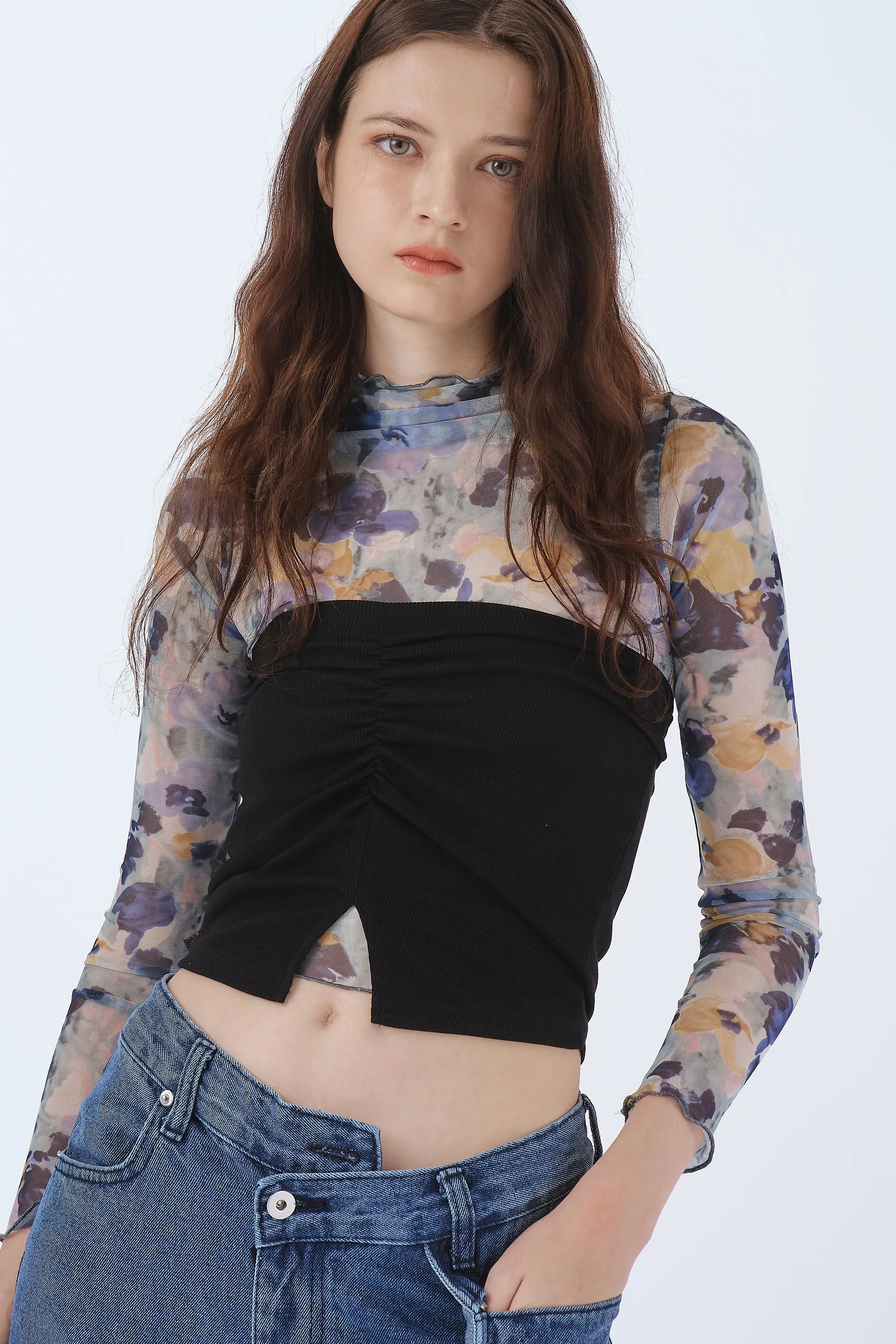 Olivia Ruched Bandeau Top