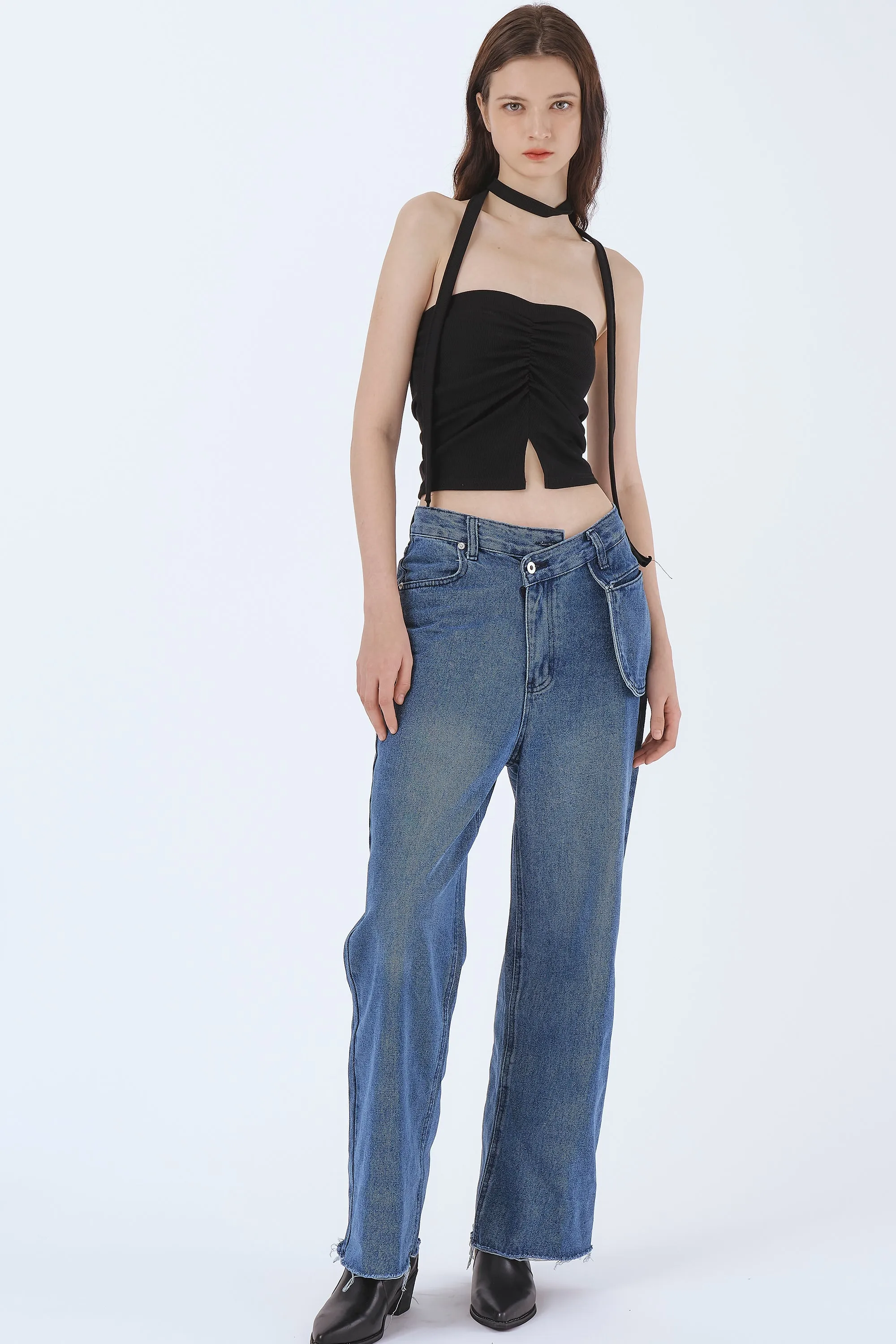 Olivia Ruched Bandeau Top