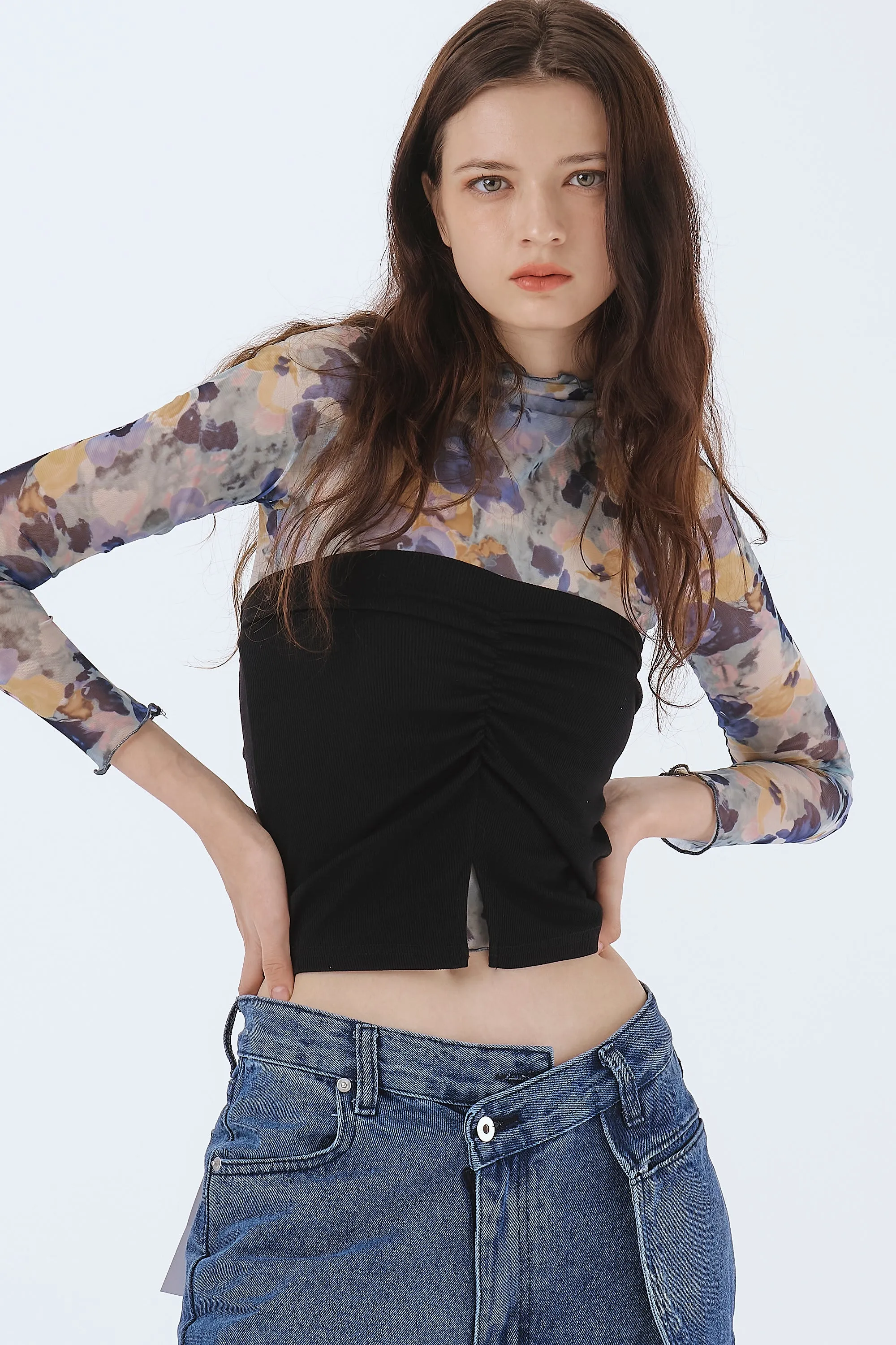 Olivia Ruched Bandeau Top