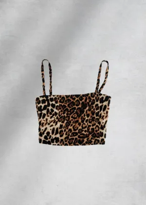 Olympia Leopard Cami Crop Top