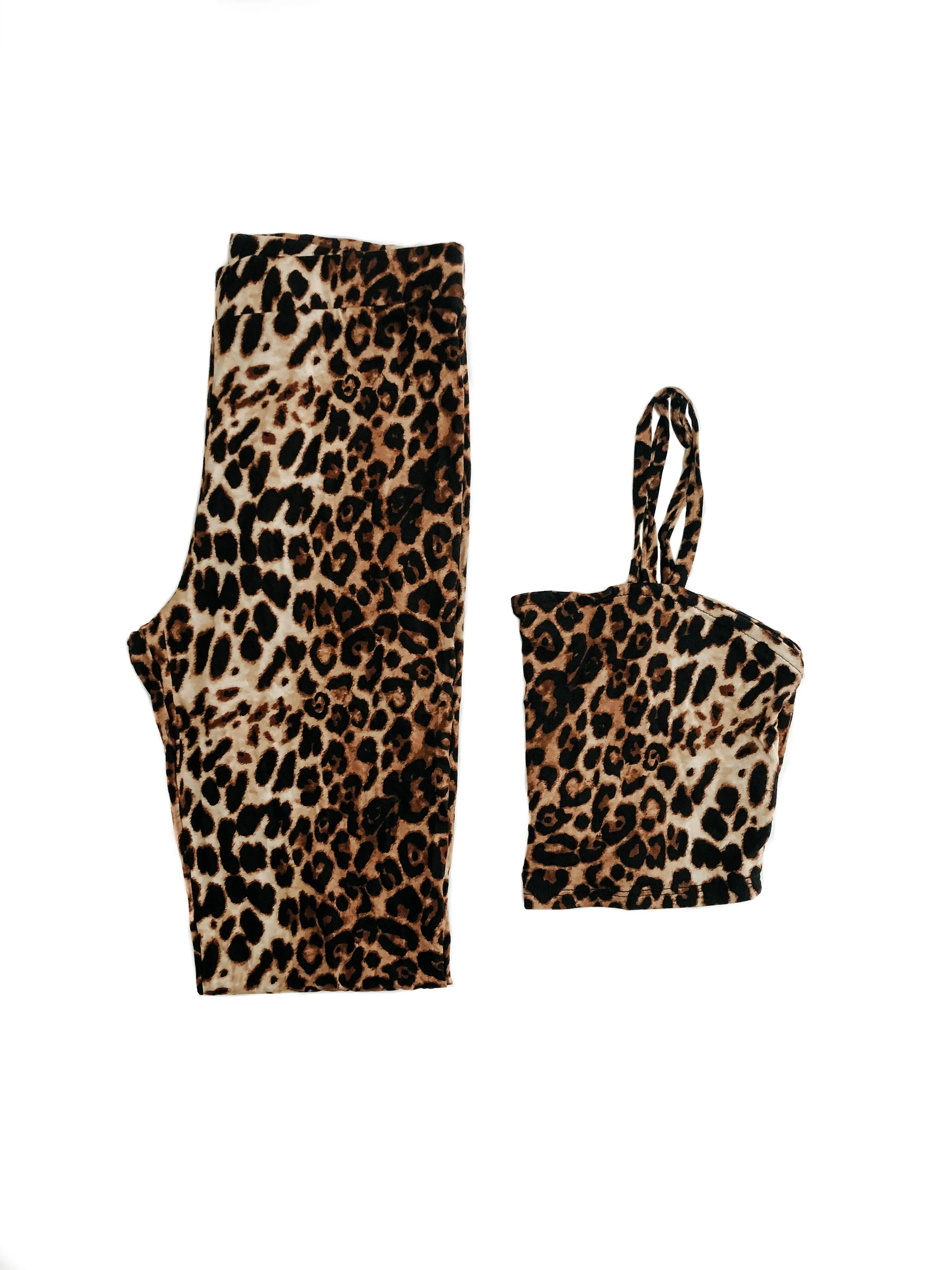 Olympia Leopard Cami Crop Top