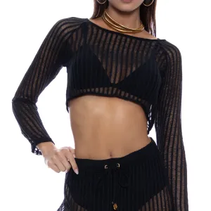 ON THE HORIZON - Long Sleeve Crop Top