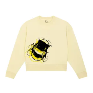 Organic Cotton Women's Cropped Sweatshirt | Bee