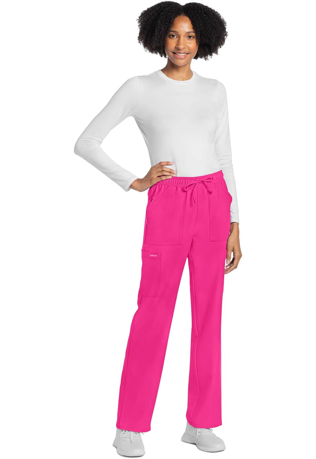 Originals Ultra CK272A Mid Rise Drawstring Trouser Cargo Pants Electric Pink