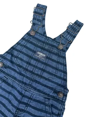 Oshkosh short blue striped dungarees