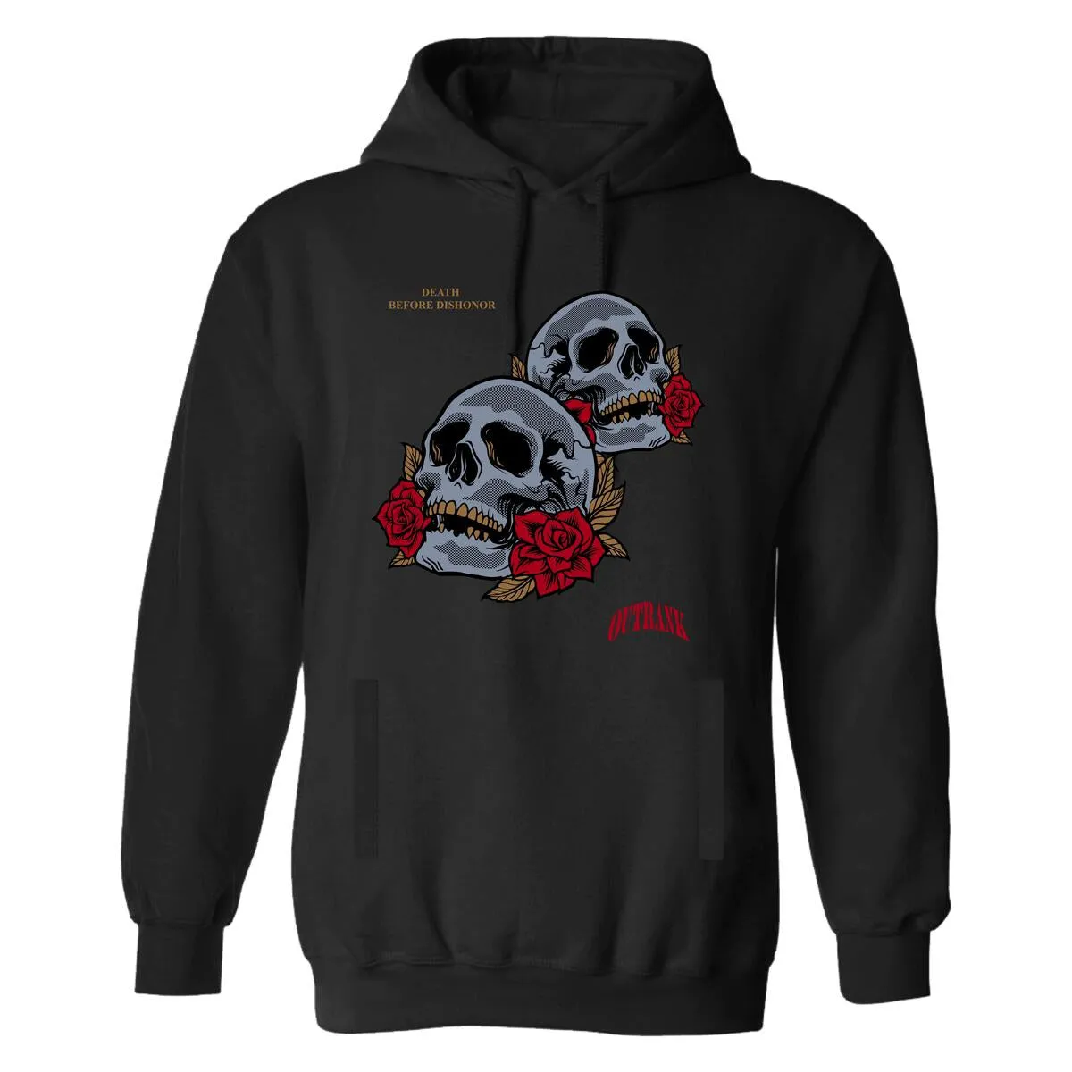 Outrank Death Before Dishonor Black Hoodie