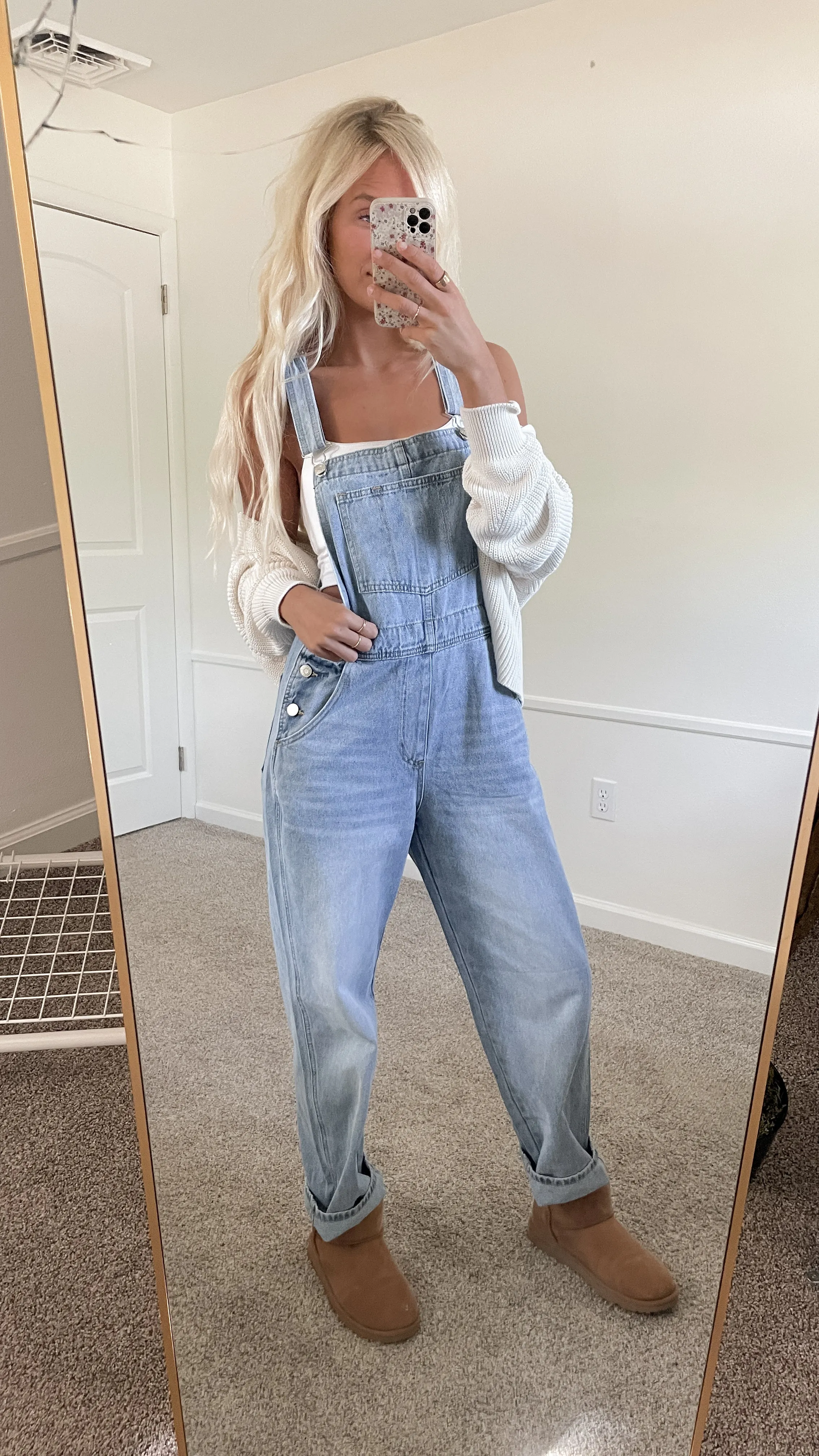 Oversized Denim Overalls
