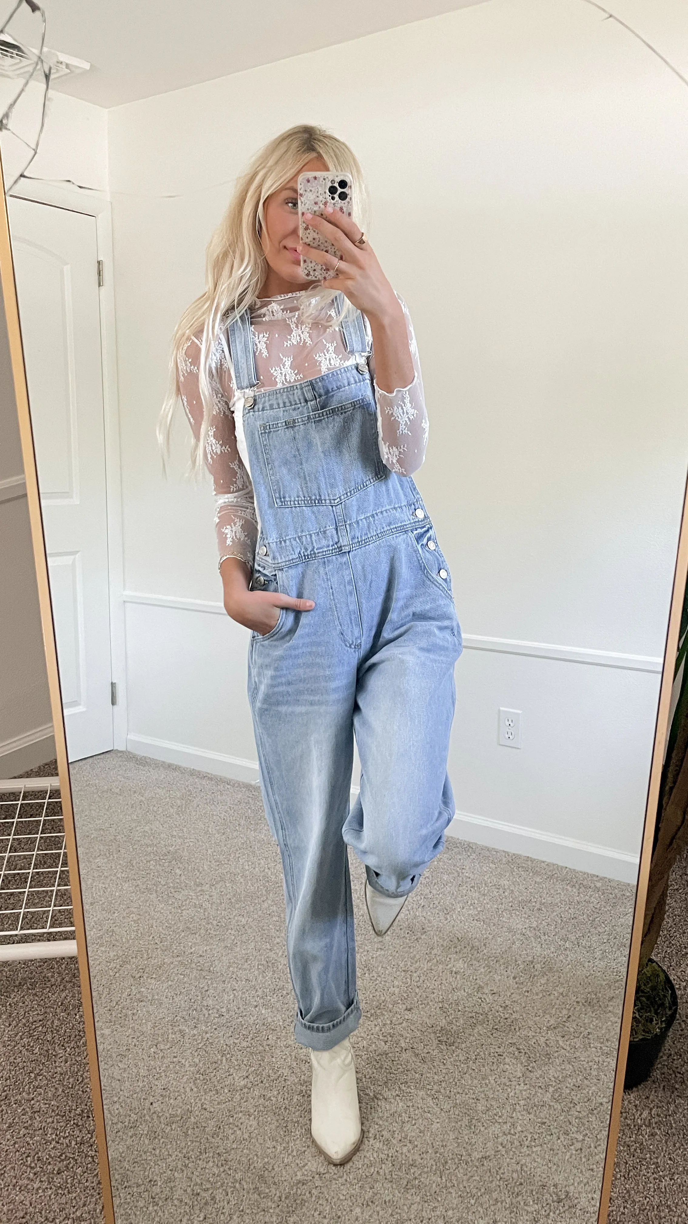 Oversized Denim Overalls