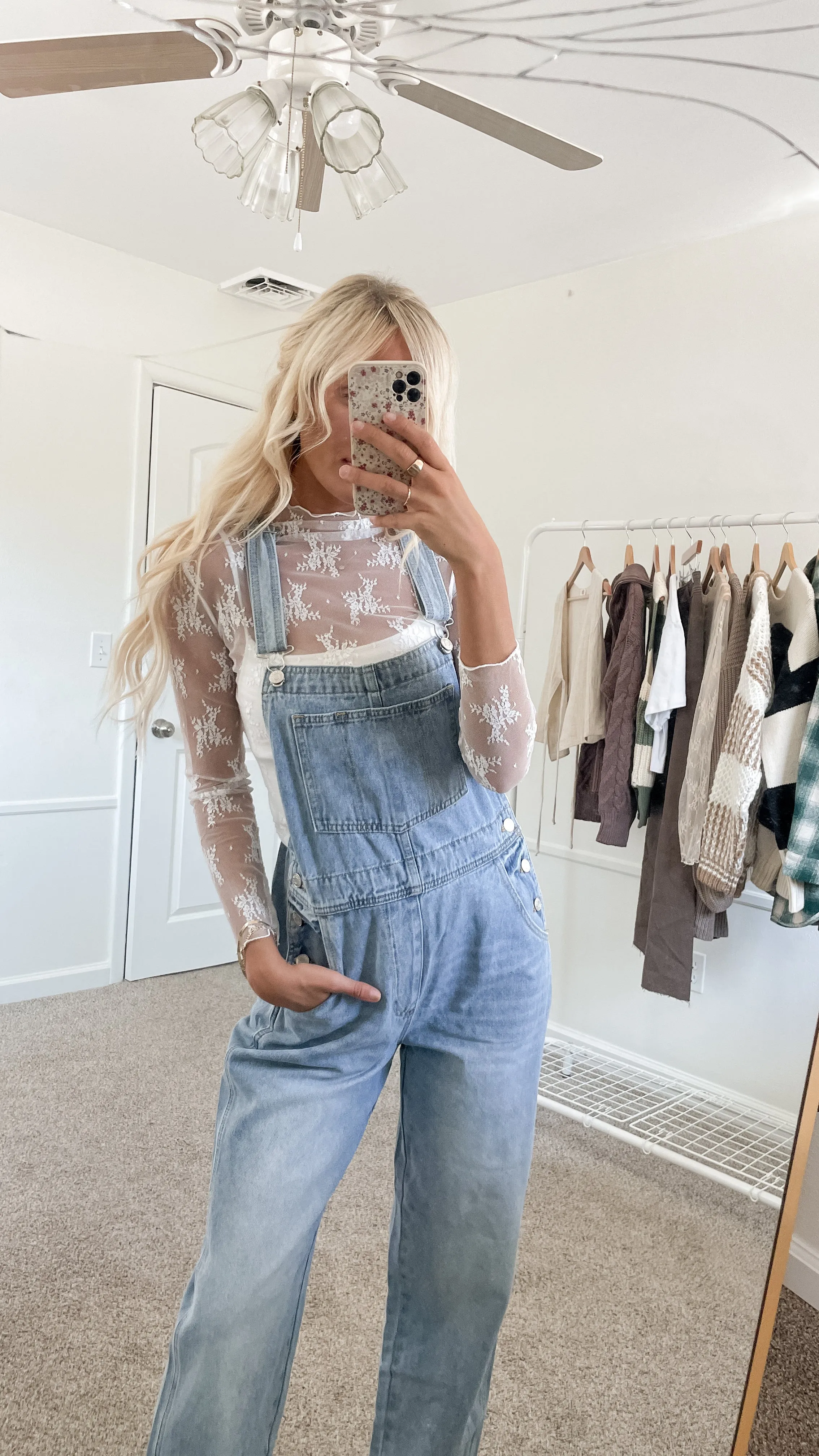 Oversized Denim Overalls