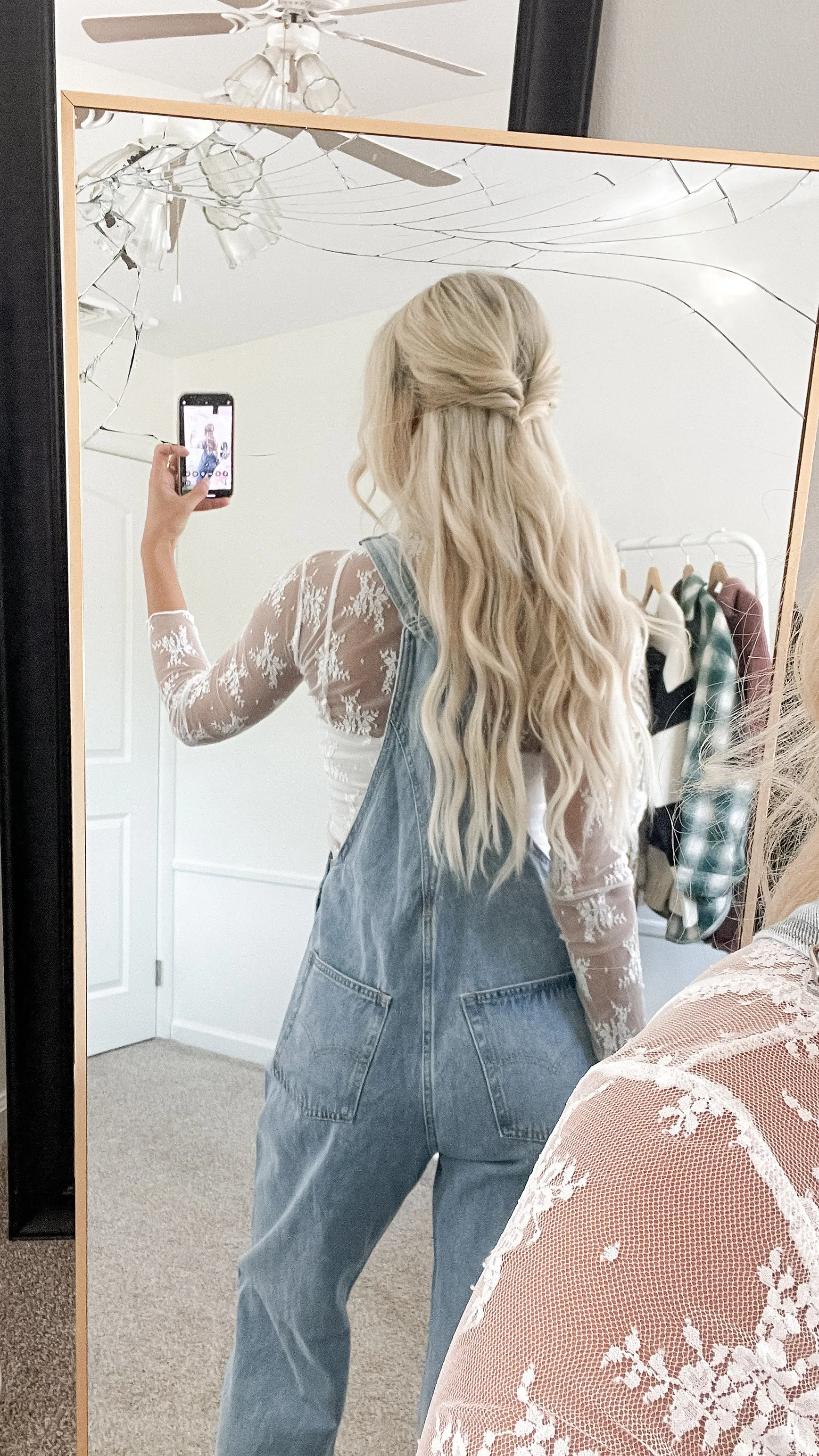 Oversized Denim Overalls